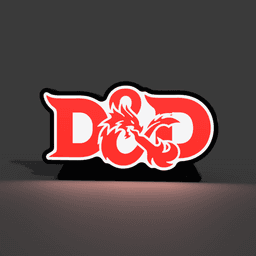 Dungeons and Dragons D&D Lightbox LED Lamp 3d model