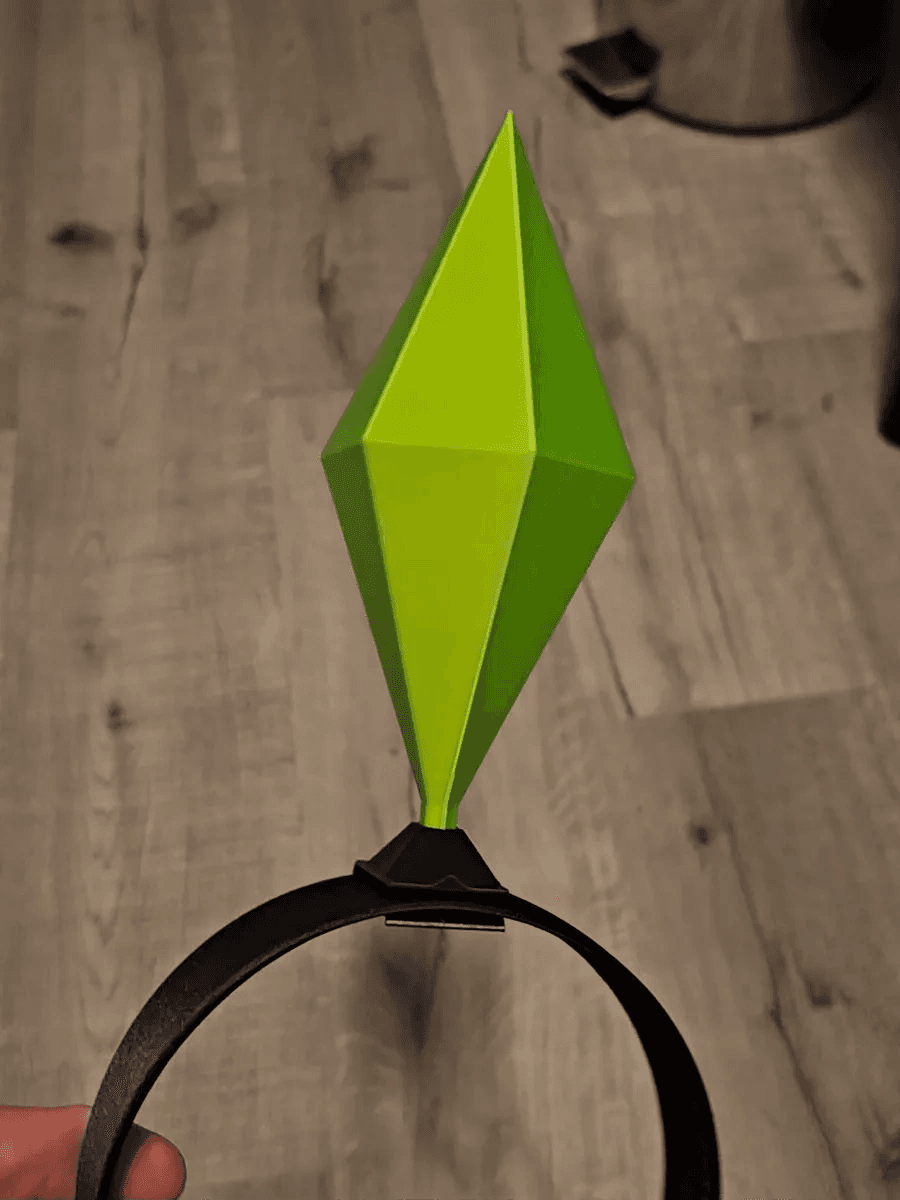 Sims Plumbob Headband Clip. Lightweight and Sturdy 3d model