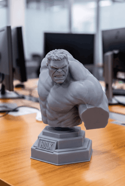 Hulk Bust Statue Figurine 3d model