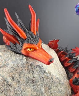 Furry Dragon-Articulated Dragon 3d model