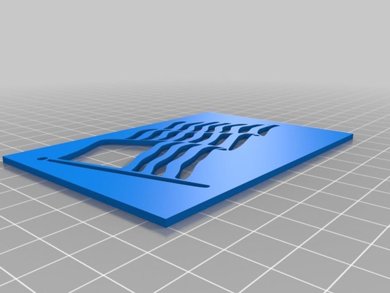 USA flag stencil 3d model