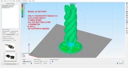 Helical and rotaty Battery dispenser 3d model