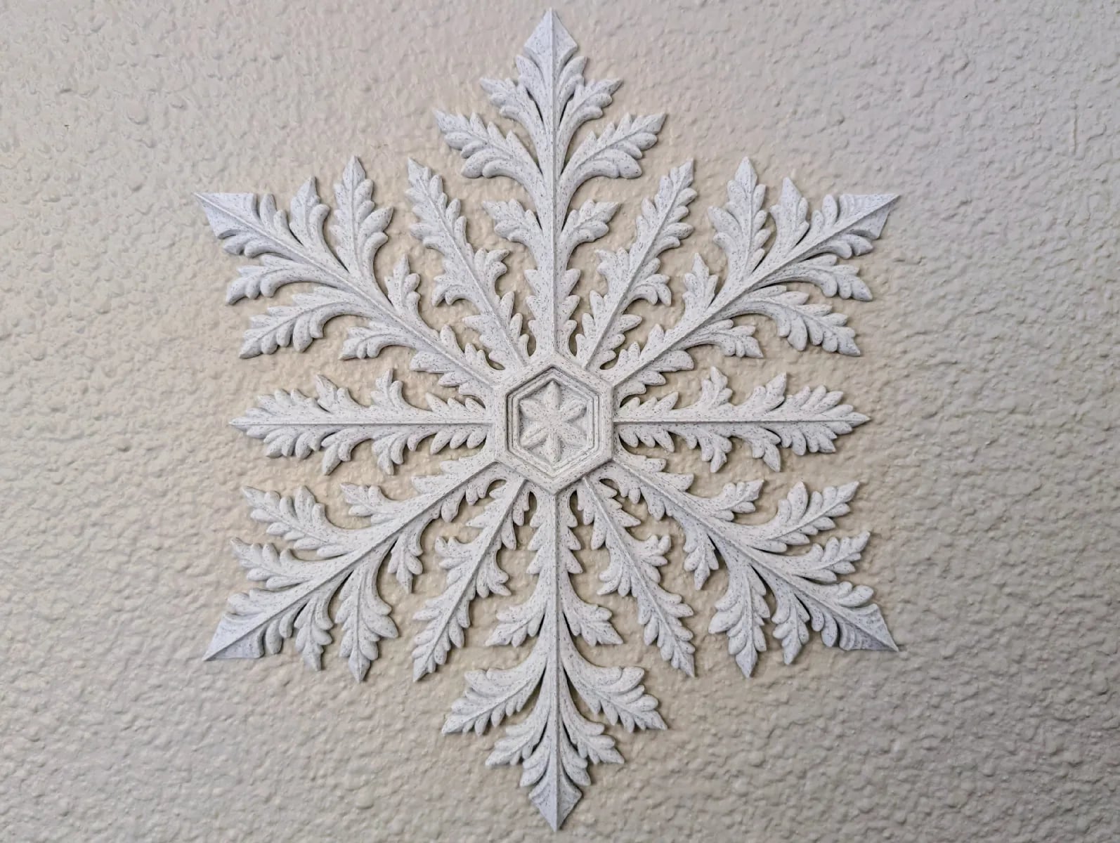 Snowflake Wall Decor and Ornament Set 3d model
