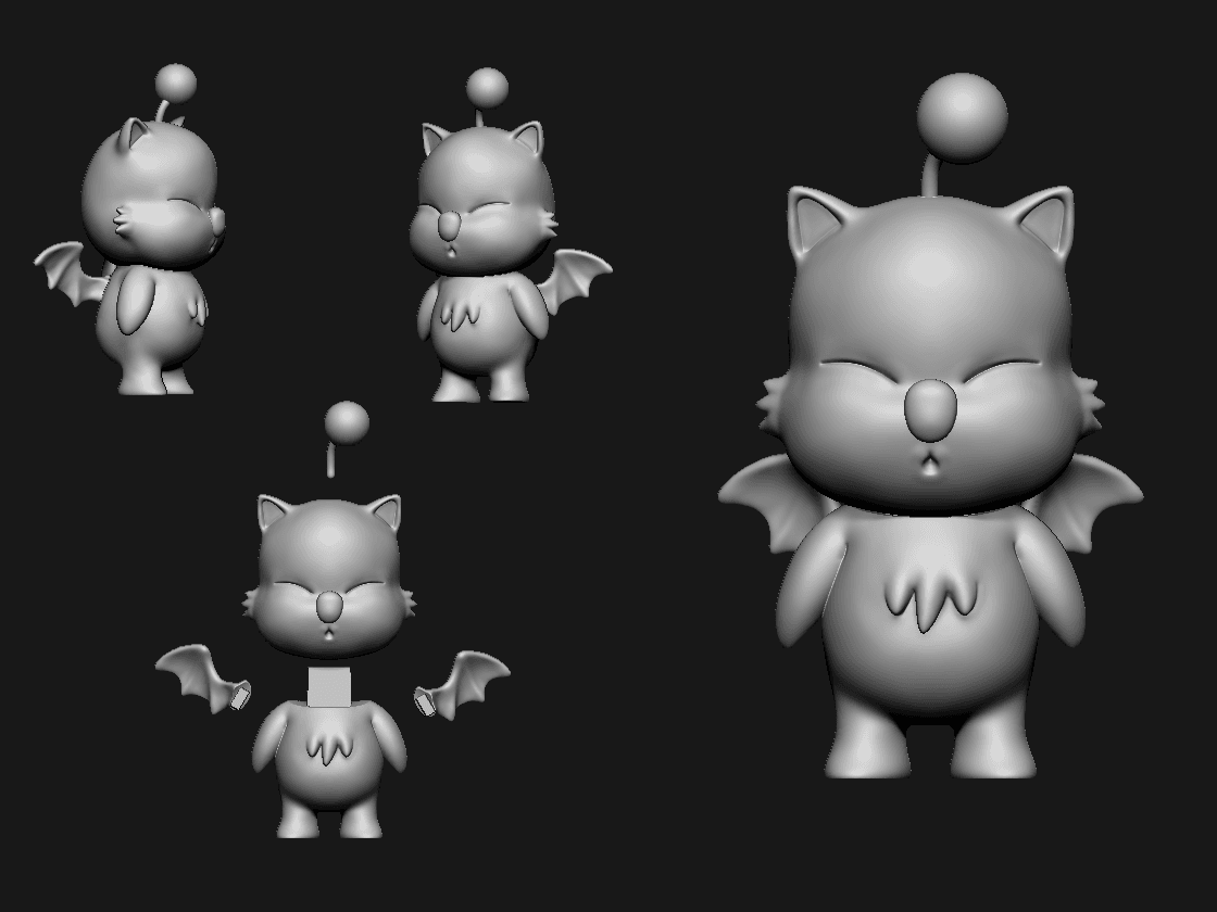 Cute Mogu 3d model