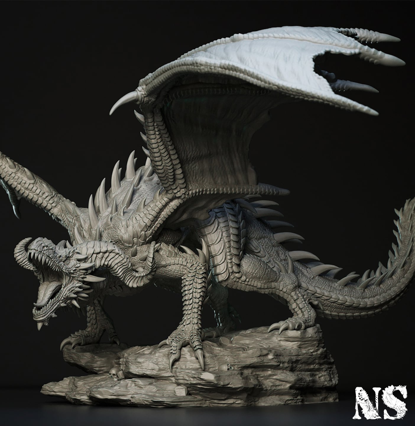 Young Red Dragon 3d model
