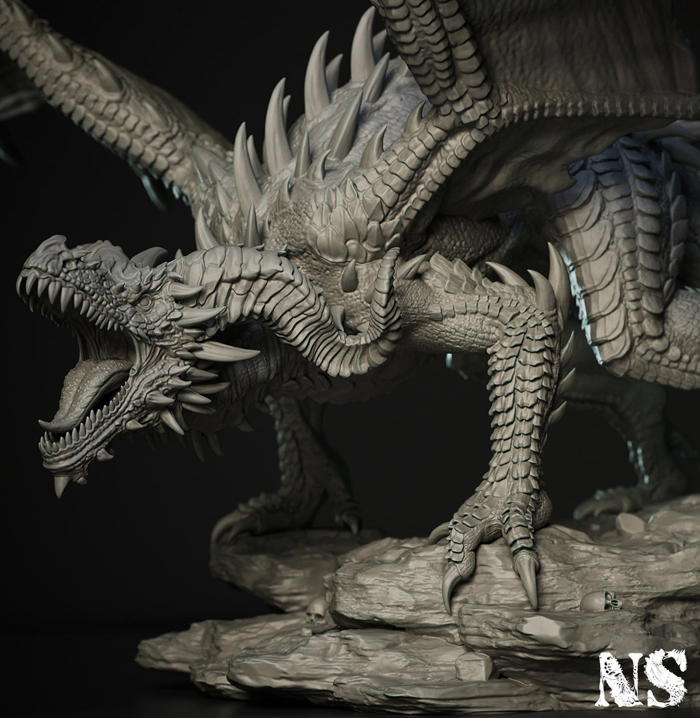 Young Red Dragon 3d model