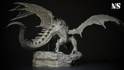 Young Red Dragon 3d model