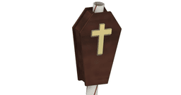 Count Dracula's Coffin Straw Topper! 3d model
