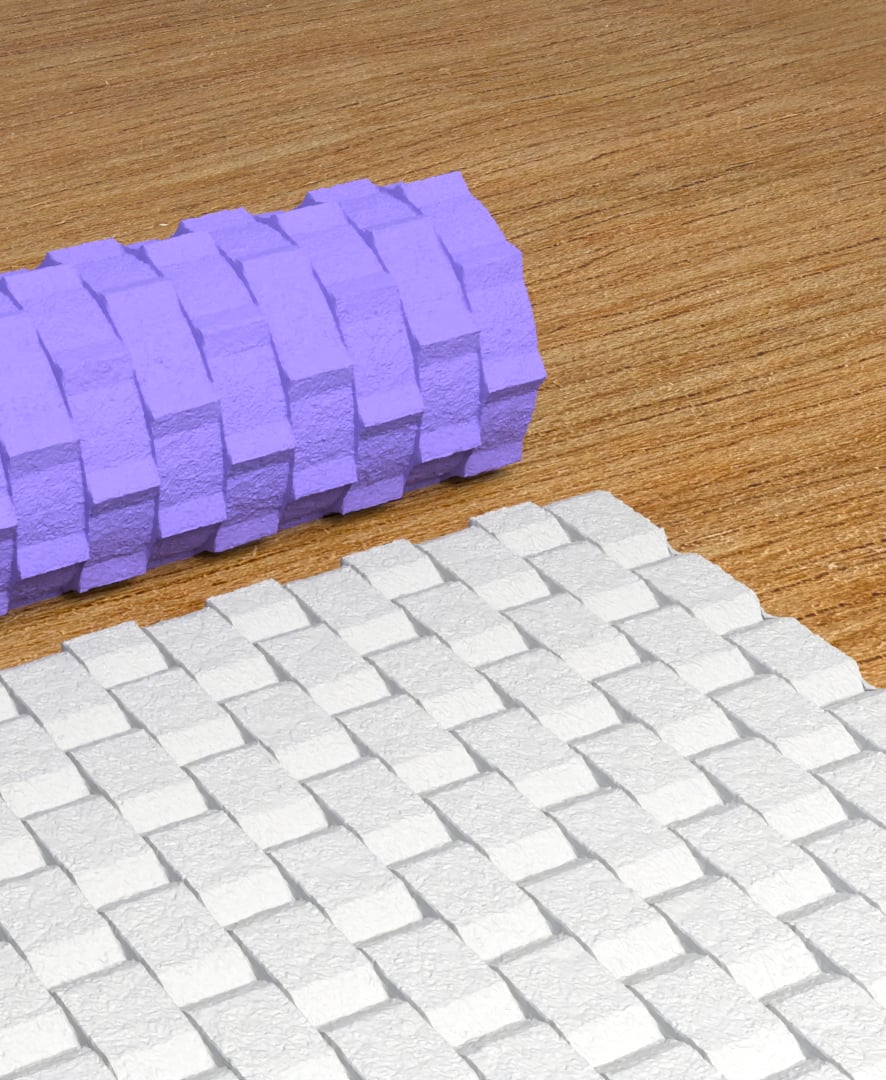 Collection SpringGreen | Concrete Blocks 005 | Polymer Clay Seamless Texture Roller 3d model