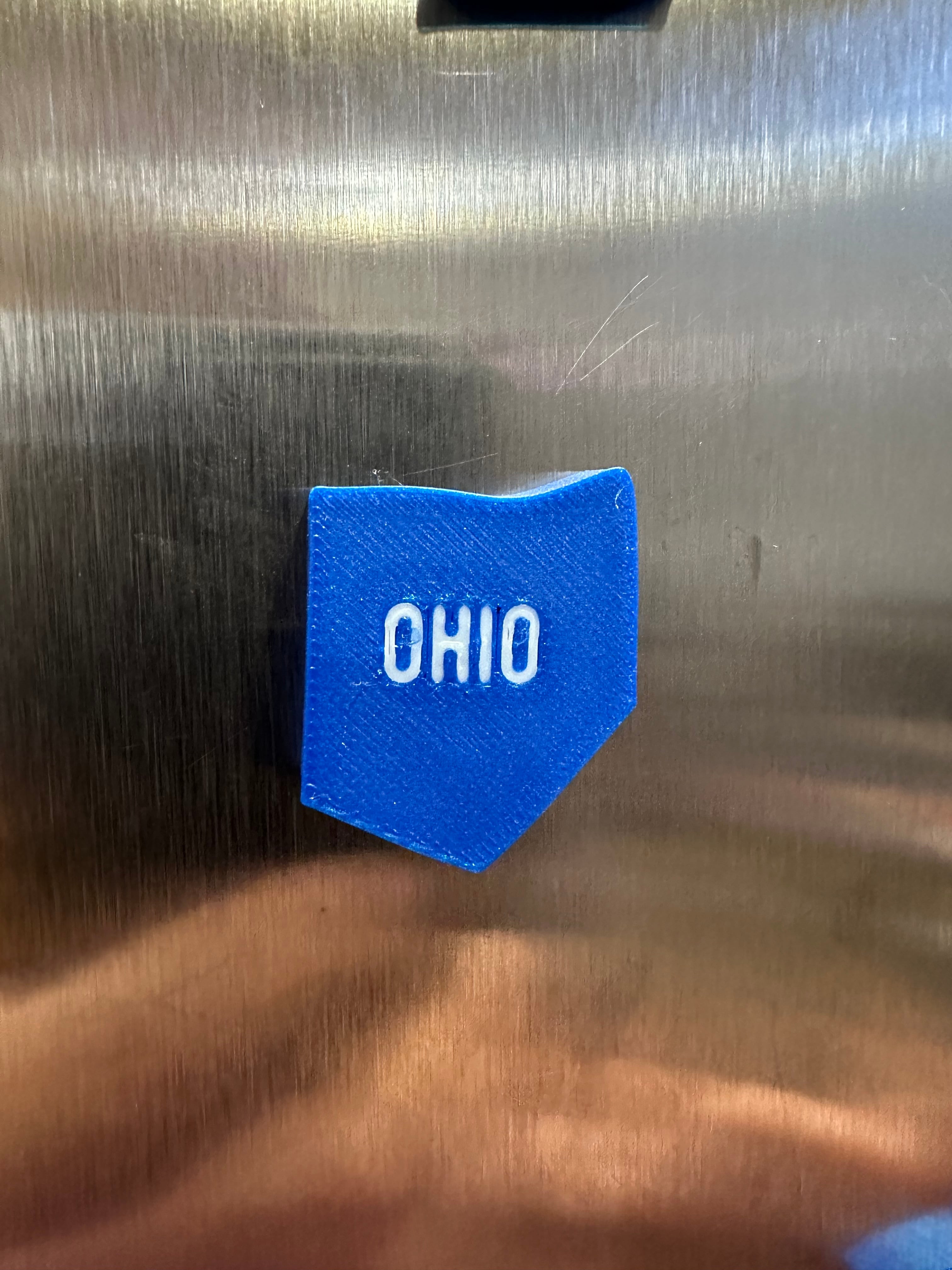Merica Fridge Magnets - MMU version - OHIO 3d model