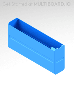 1x2x4 LU - MultiBin Simple Drawer 3d model