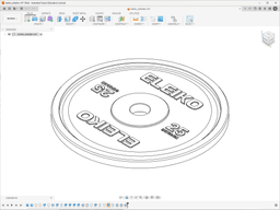 Decorative weight plate 3d model