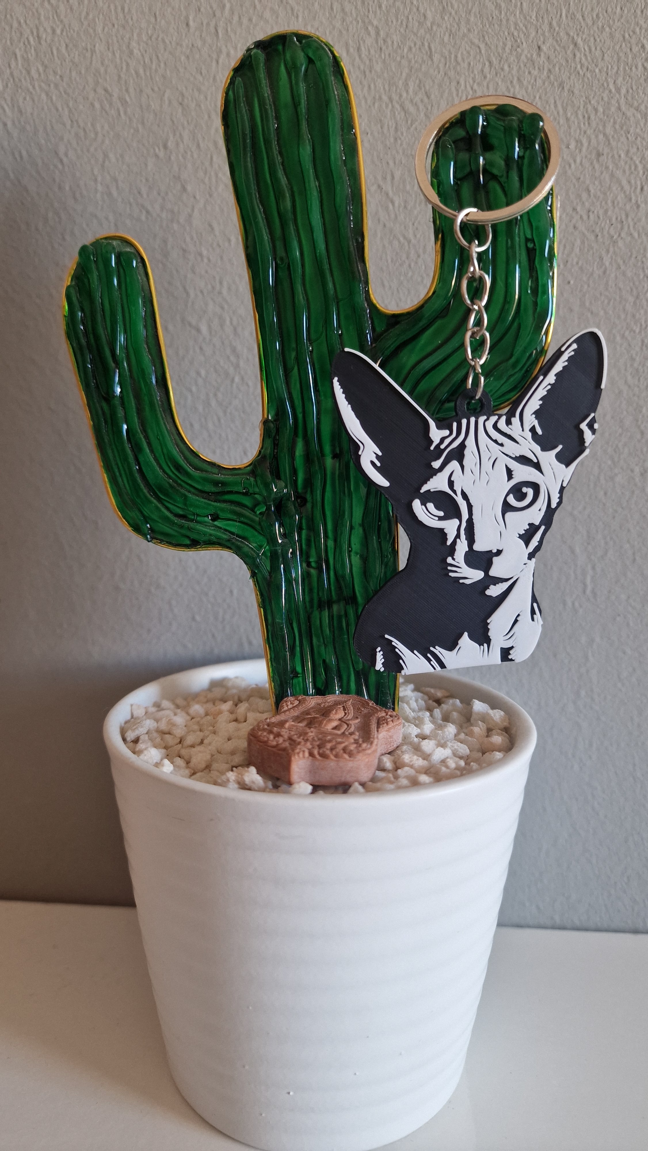Peterbald keychain 3d model