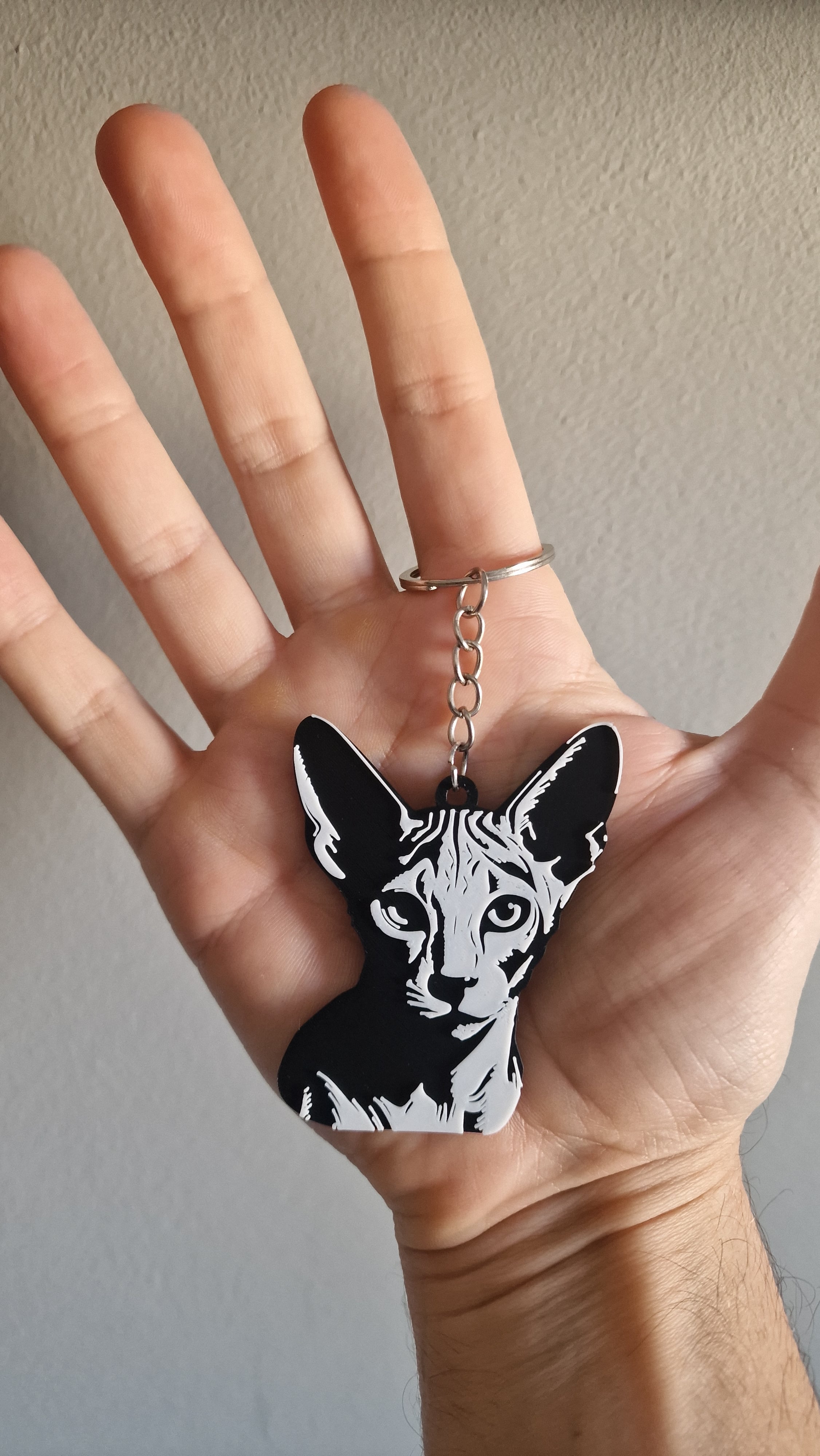 Peterbald keychain 3d model