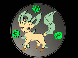 Coaster of leafeon 3d model