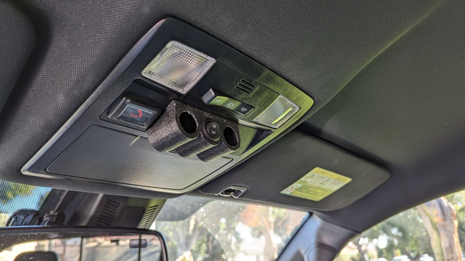 3rd gen Tacoma overhead console round switch mount 3d model