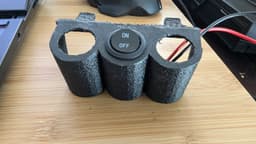 3rd gen Tacoma overhead console round switch mount 3d model