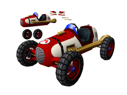 Classic Dragster 3d model
