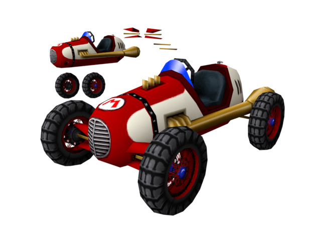 Classic Dragster 3d model