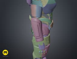 N7 Female Shepard Armor - Mass Effect 3d model