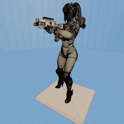 Ines Raya Future Warrior 3d model