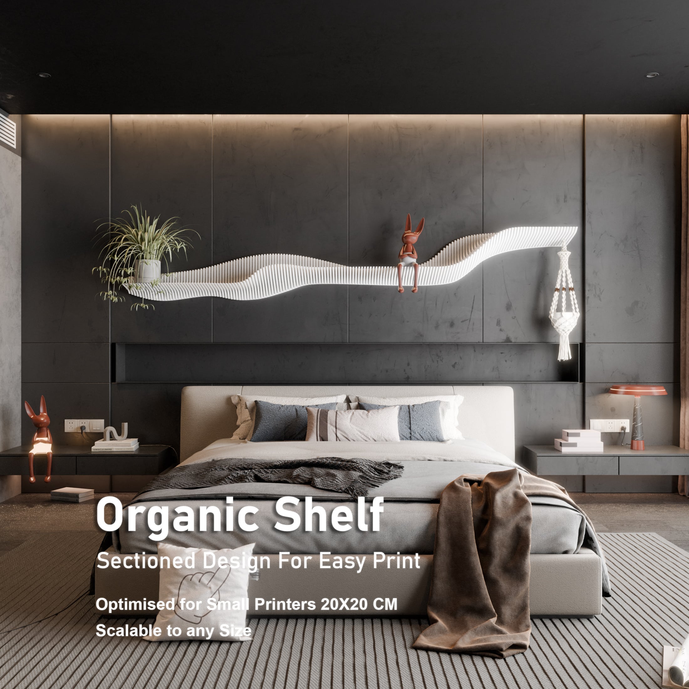 Parametric Shelf Design V4 3d model