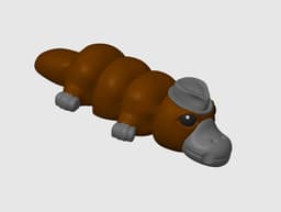 Platypus Keychain Fidget V3 3d model