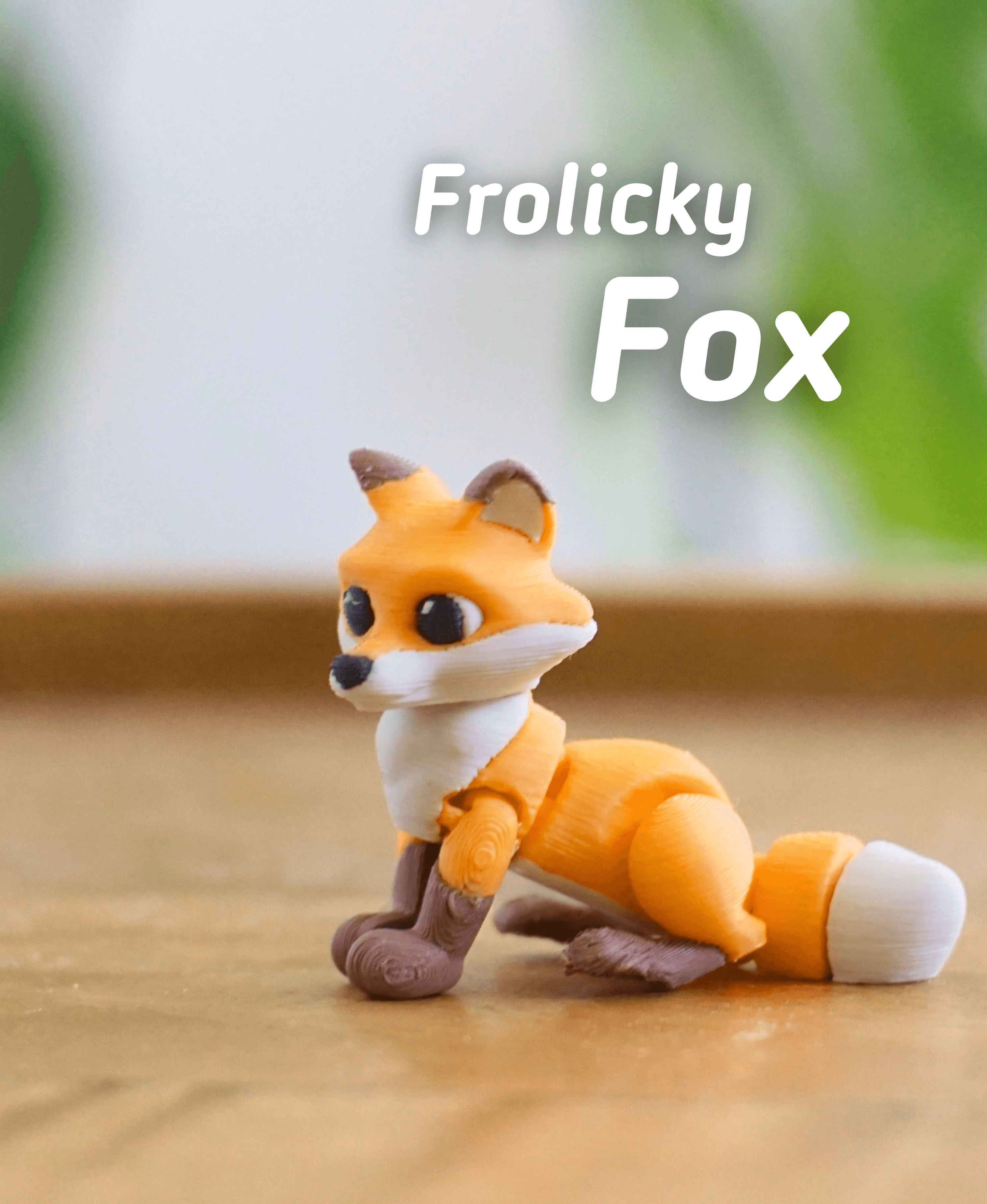 Frolicky Fox - Articulated Fidget Fox - Ludo Animal 3d model