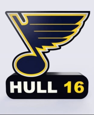 St. Louis Blues Sign – LED Strip Compatible 3d model
