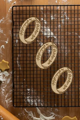 Rings Cookie Cutter, Biscuit Cutter 3d model