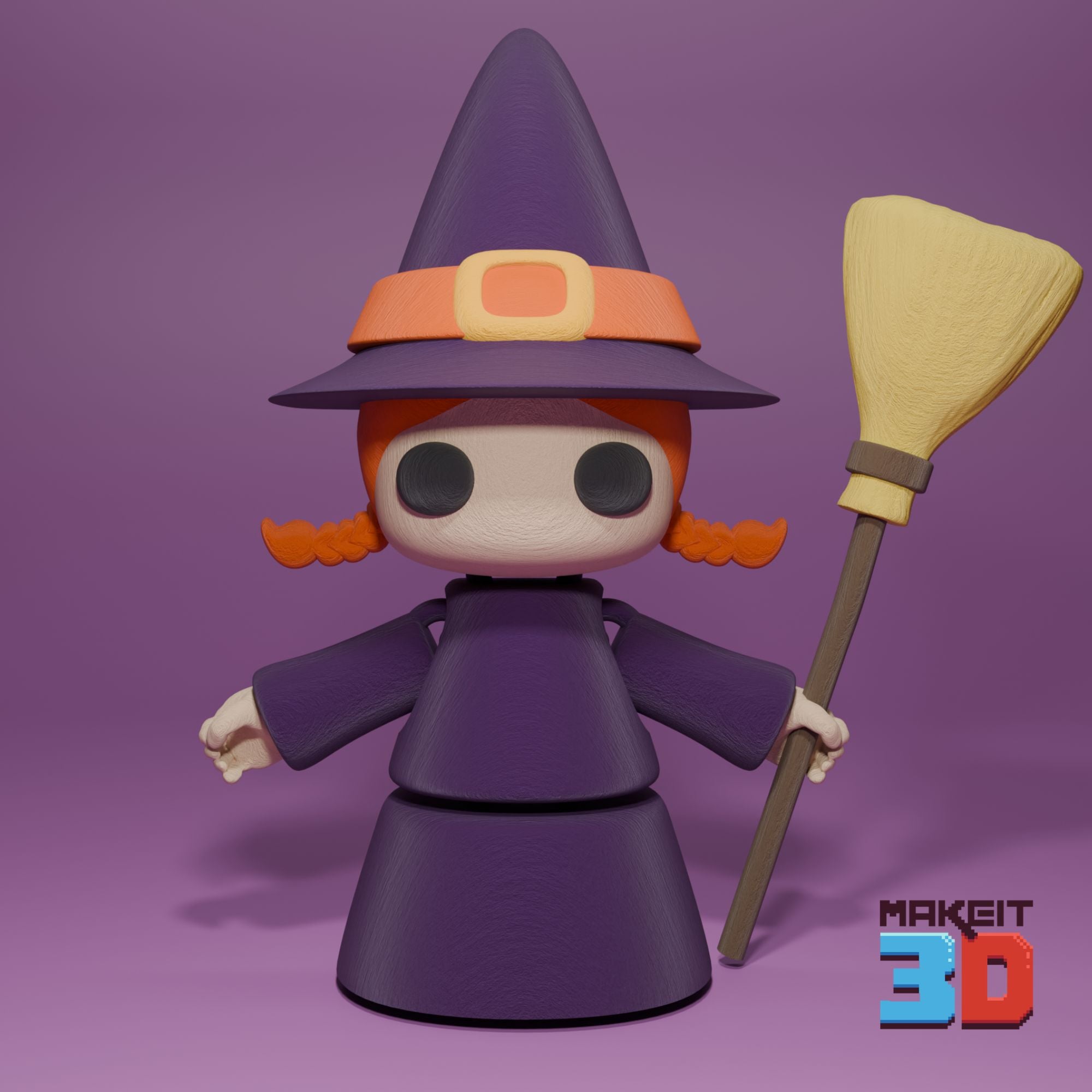 3D Printable Witch 3d model