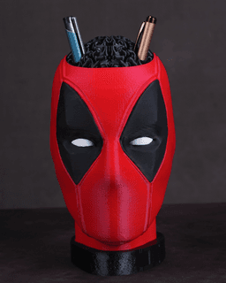Deadpool Pen Holder with Secret Storage Box 3d model