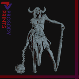 Demon Woman - 32mm 3d model