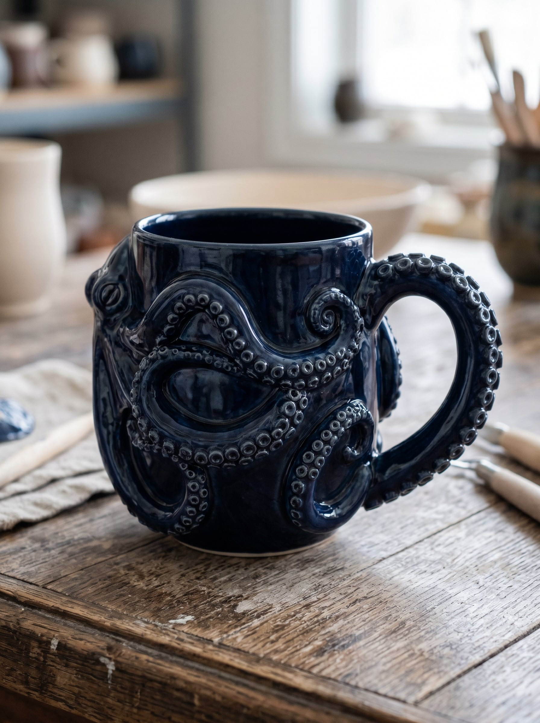 Octopus Tentacle Mug STL 3d model