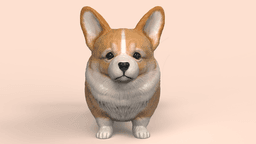 Cute Corgi 3d model