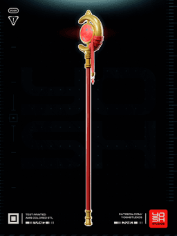 Elf Wizard Staff 3D Printer STL 3d model