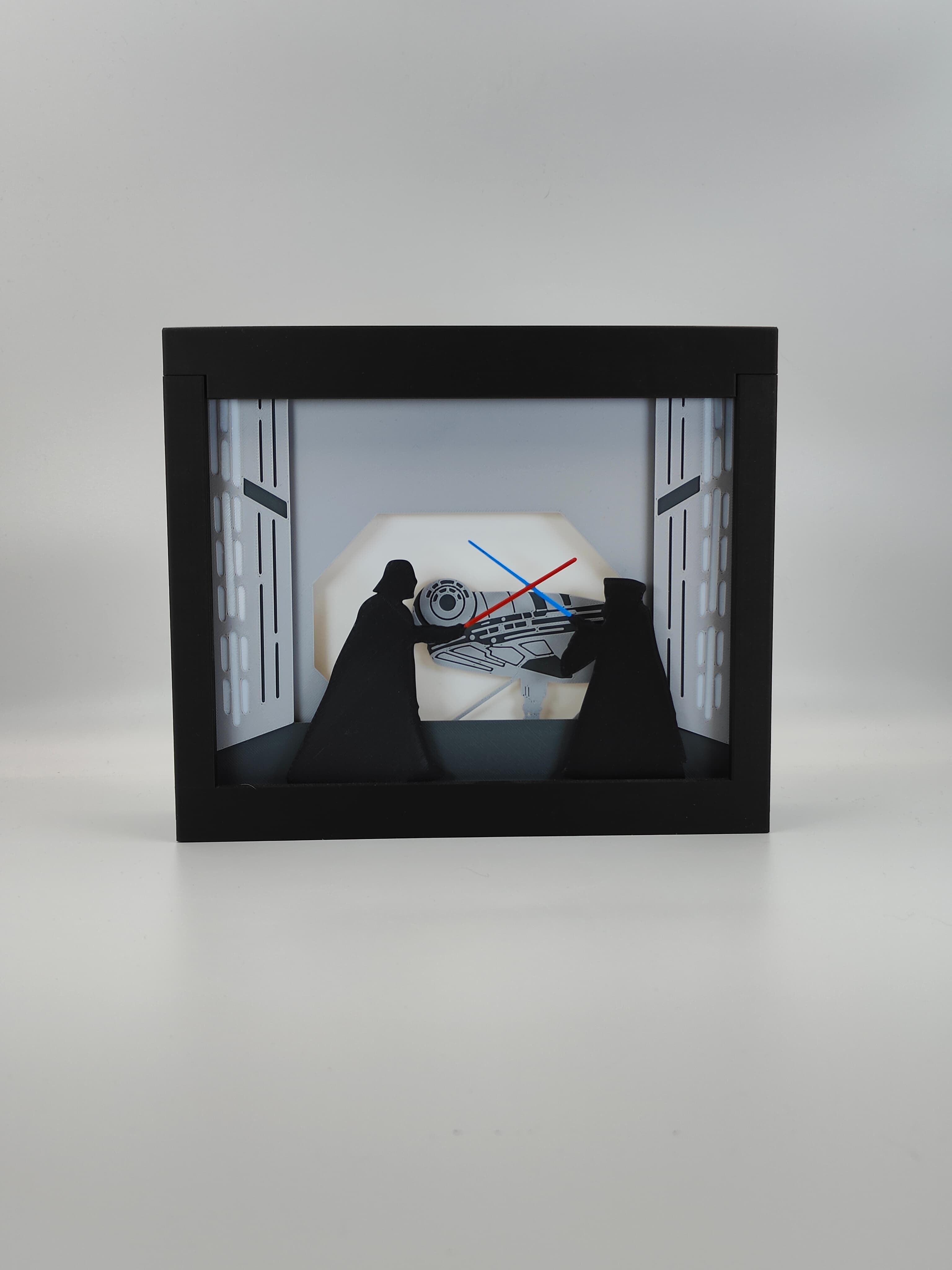 Star Wars Duel on Death Star Shadow Box 3d model