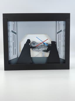 Star Wars Duel on Death Star Shadow Box 3d model