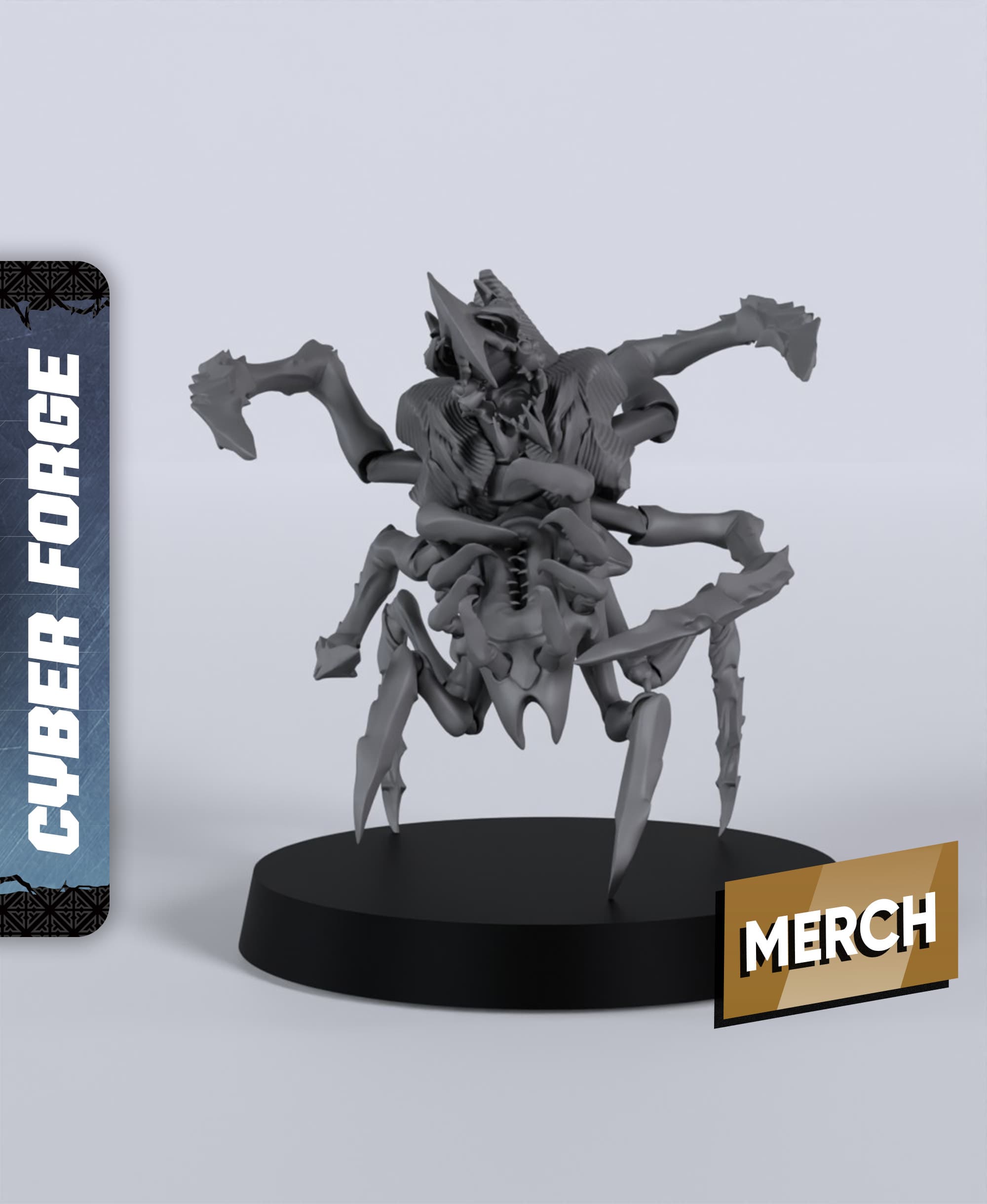 Scourge Oppressor - With Free Cyberpunk - Sci-Fi Gift Ideas for RPG and Wargamers 3d model