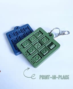 TIC TAC TOE (PRINT IN PLACE) 3d model