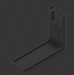 Gridfinity Handgun Holder 3d model