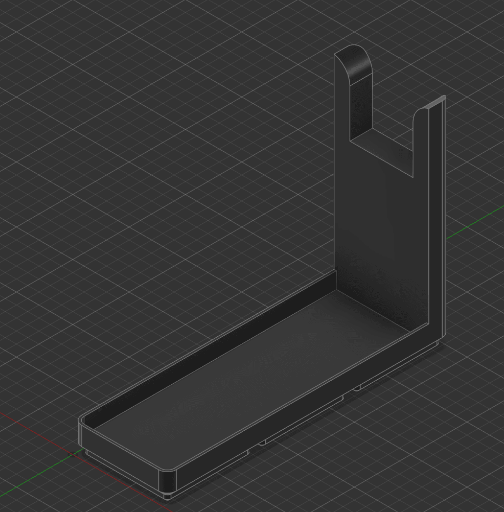 Gridfinity Handgun Holder 3d model
