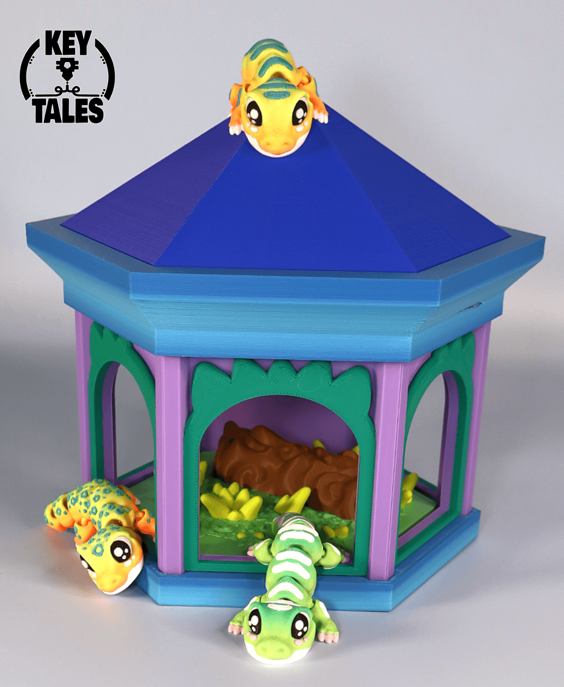 The Lizard and friend 3d model
