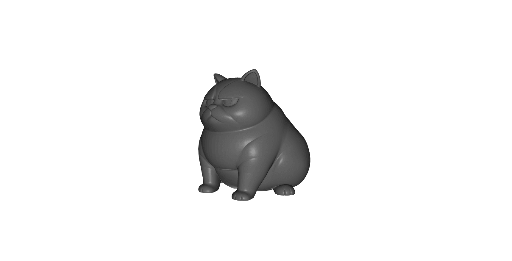 grumpy cat 3d model