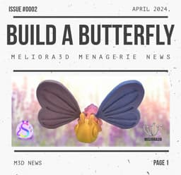 M3D - SassieCat3D - Build a Butterfly - Collab 3d model