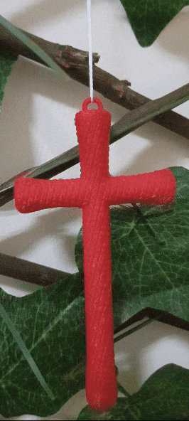 Christmas Cross 3d model