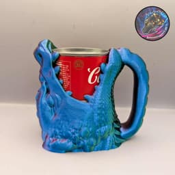 dragon head can holder 3d model