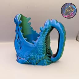 dragon head can holder 3d model