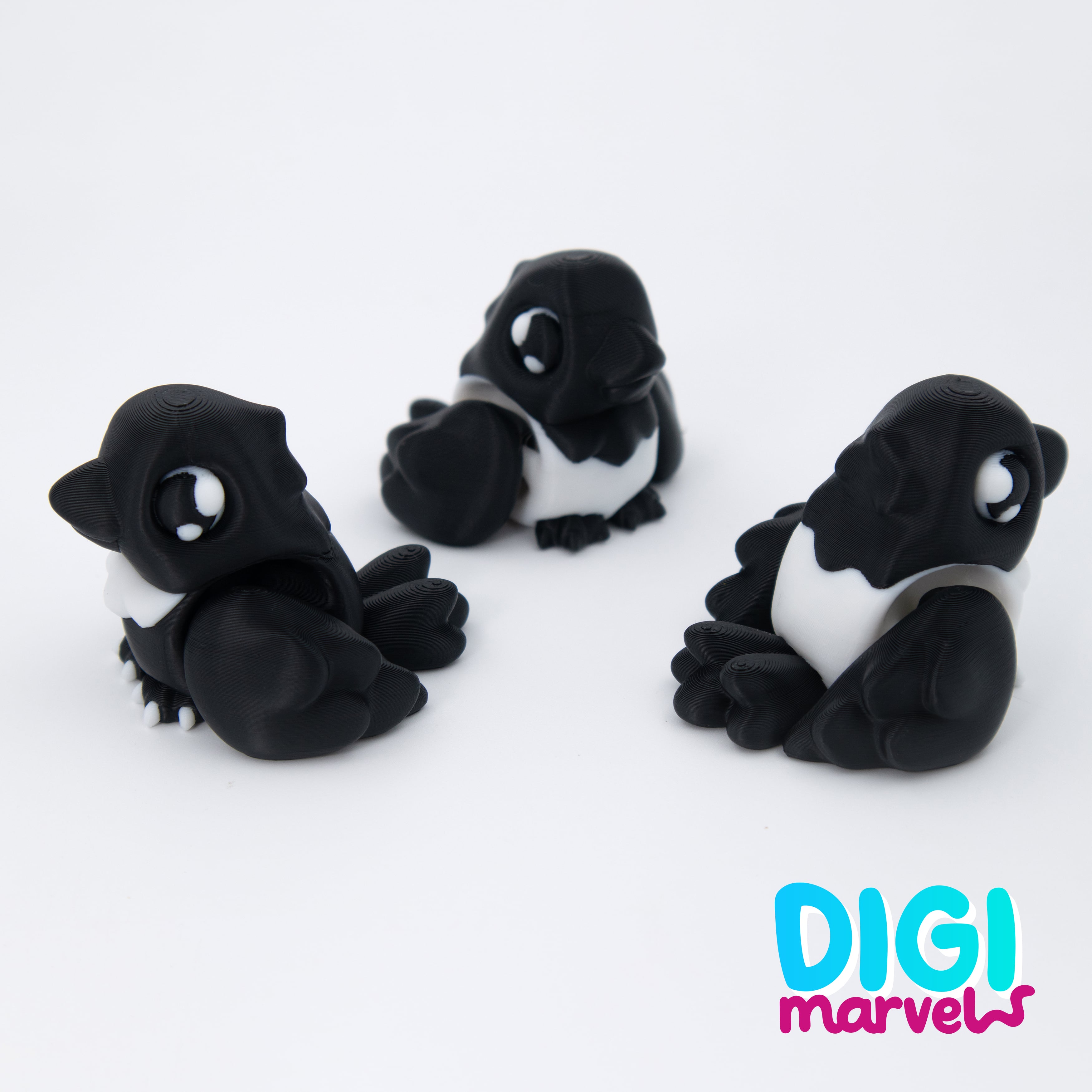 Crow Mini Flexi + Mini Lantern + Keychain 3d model