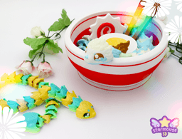 Flexi Hognose Snake & Bowl 3d model
